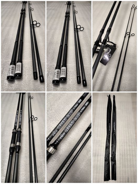 SET 2 Lansete FL LEGEND CARP 3.60 m 3.75 Lbs 2seg + 2 Mulinete DP7000