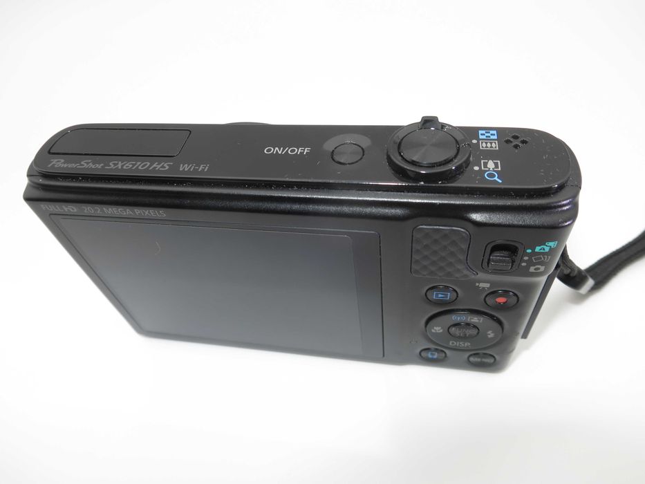 Canon PowerShot SX610 черен ултра компактен цифров фотоапарат, дигитална камера, 18х оптичен зум, Wi-Fi, NFC, Full-HD видео, като НОВ - работи отлично