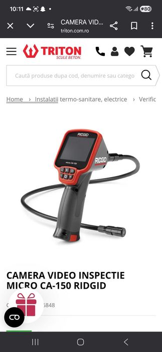 Laser 360 si camera video canalizari si electric