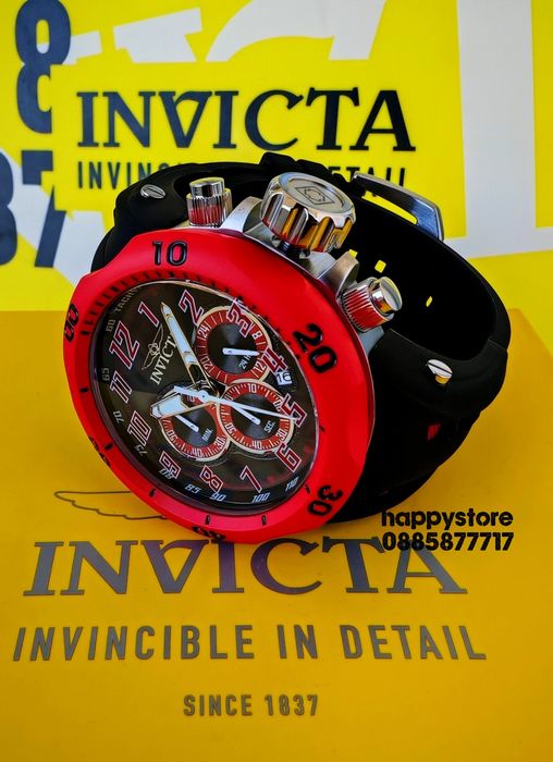 INVICTA Hydra Red 52 mm, Инвикта нов ръчен часовник