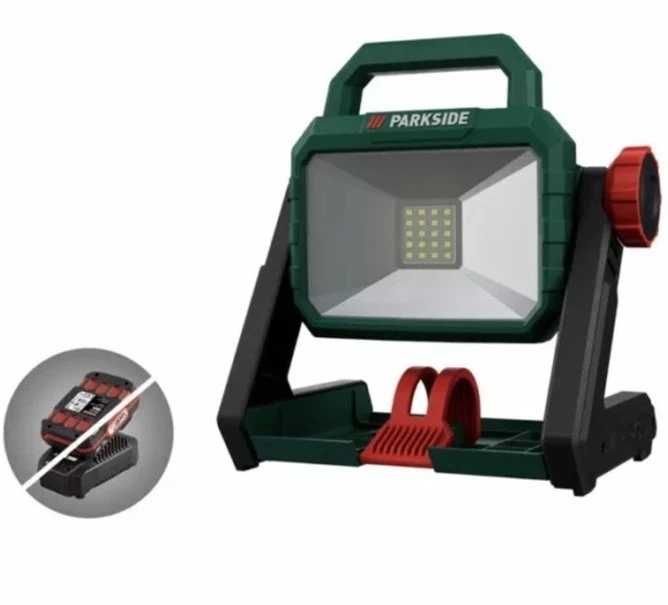 Нов Акумулаторен ЛЕД Прожектор Parkside  20V Работна лапма