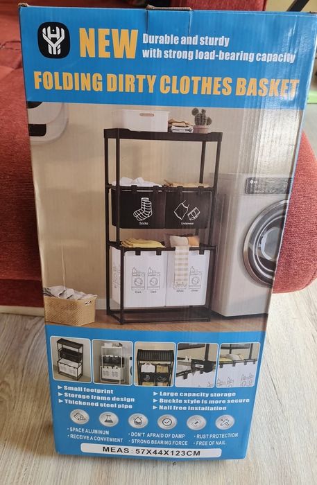 Етажерка 3нива с Кошове за Пране