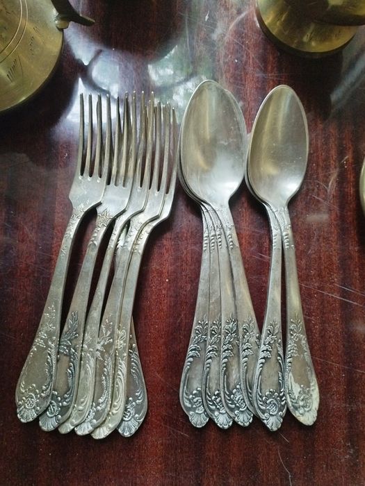 Посуда. Мельхиор наборы. СССР.