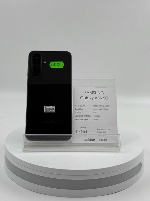 Samsung Galaxy A36 5G 256 GB Garantie 24 luni CashBox
