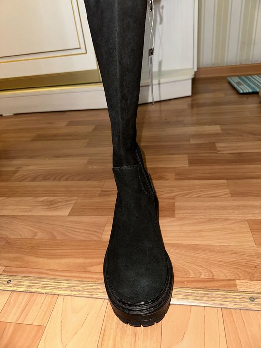 Сапоги замшевые зимние