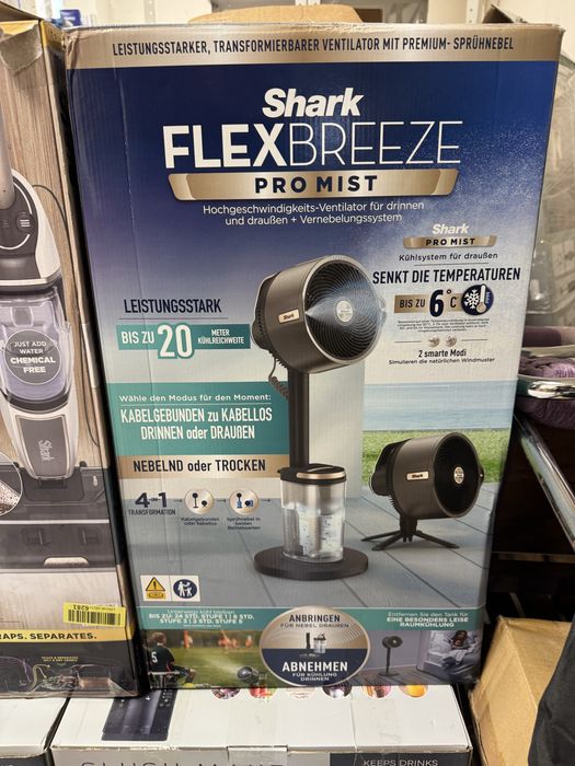 Вентилатор с водна мъгла Shark FlexBreeze Pro Mist