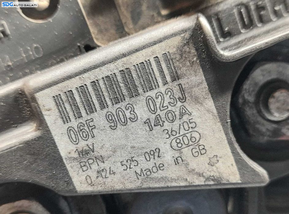 Alternator Generator 140A Audi A4 B6 2.0 TDI 2001 - 2005 Cod 06F903023J [N0159]