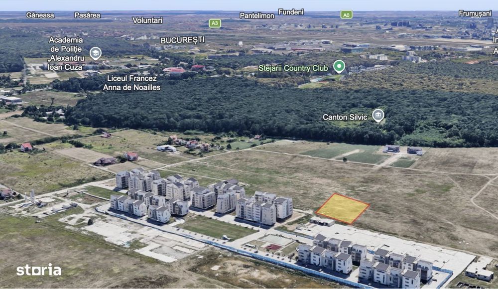 Teren intravilan cu drum de acces si utilitati in apropiere | Baneasa