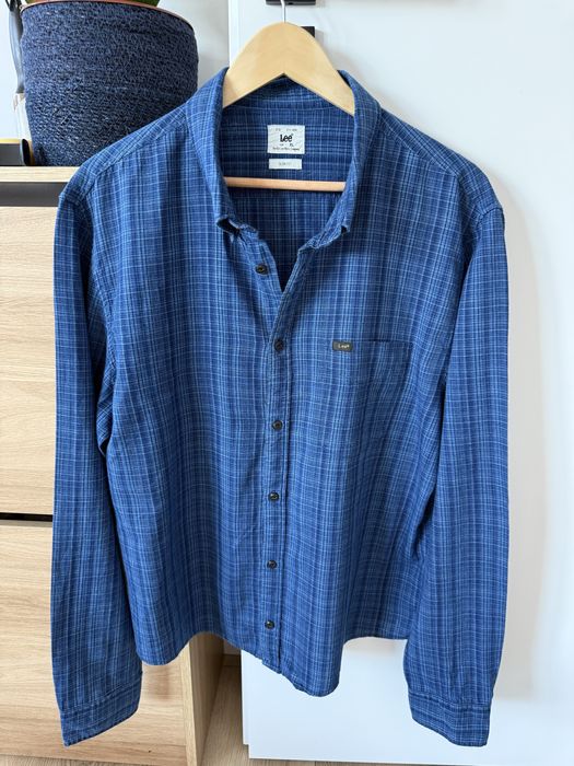 Camasa LEE Jeans Maneca Lunga Carouri Albastru Barbati | Marime XL