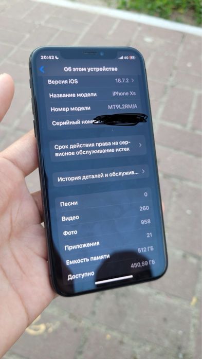 Iphone XS 512/76%,1-сим