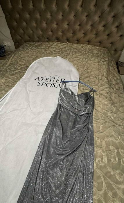 Сребриста официална рокля Atelier Sposa