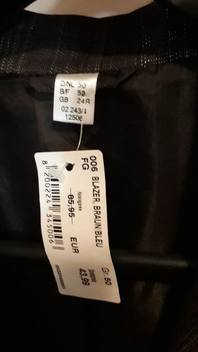 Sacou dama Nou 52/54