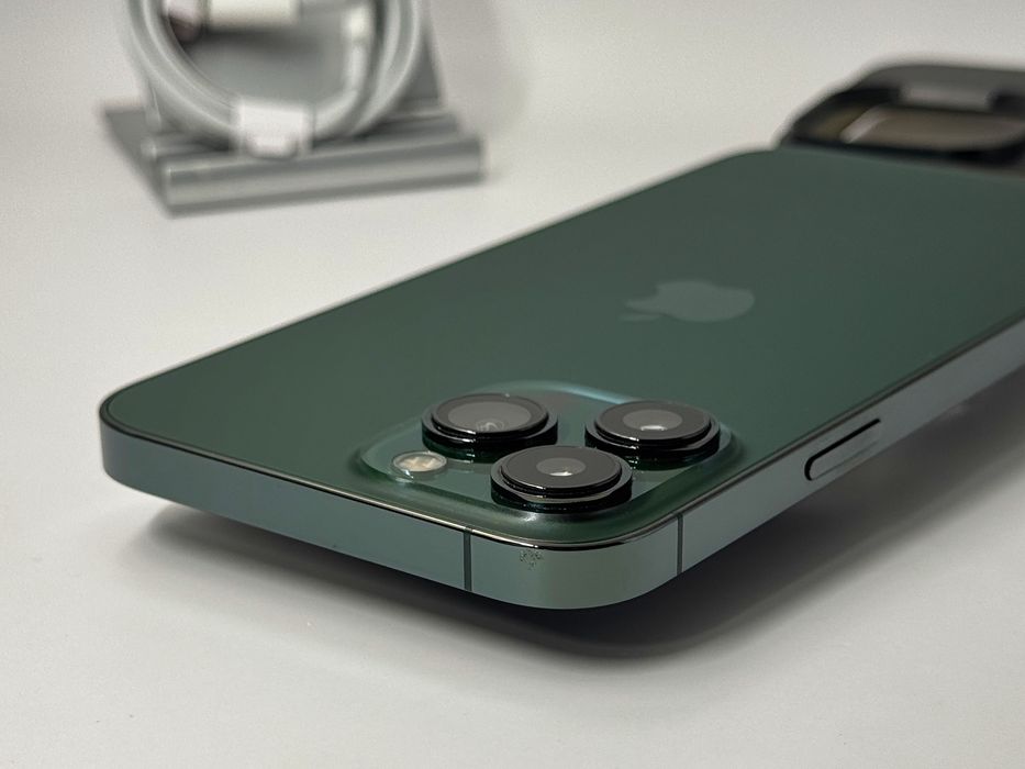 iPhone 13 Pro Max, 128GB, Green, 100% батерия, КАТО НОВ, 2г. ГАРАНЦИЯ!