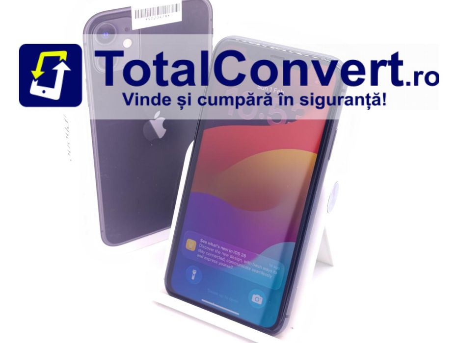 Apple iPhone 11 128GB Black 4GB Single SIM, Garantie 24 luni | #D90204