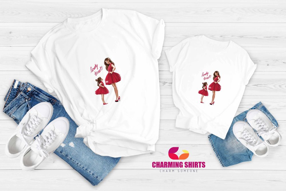 Еднакви тениски Мама и Аз