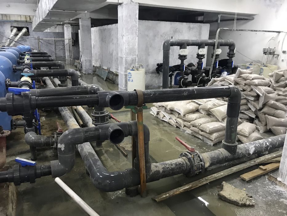 Устанофка филтр на бассейн