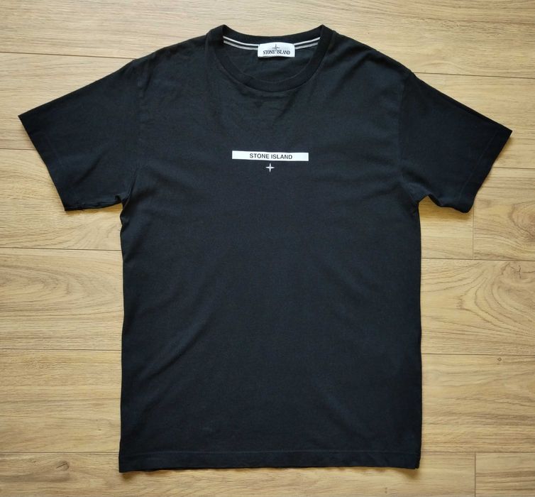 Stone Island Graphic Logo Branded  T Shirt 100% Памук Размер М