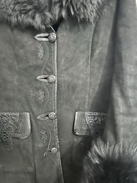 Теплая дубленка и шапка чернобурка