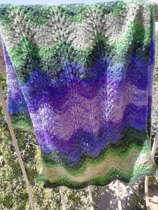 Палантин (широкий шарф) и платье шерстяное разм 50-52