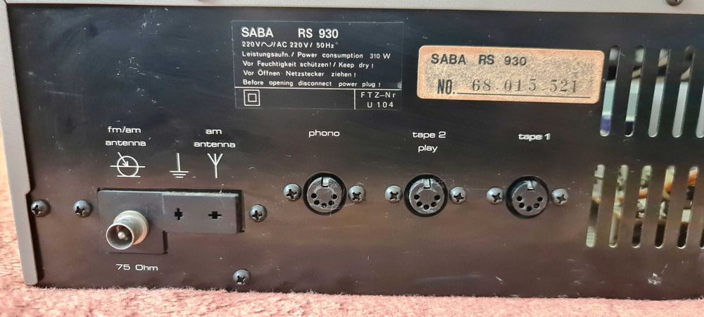 Saba RS-930 amplituner digital vintage