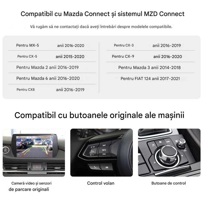 Wireless Apple Carplay,Android auto oem Mazda 2, 3, 6, cx3 , cx5, cx8, cx9 mx5