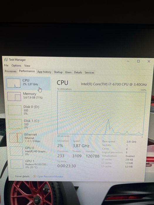 Vand urgent PC Dell OptiPlex 7050, i7-6700, SSD 1TB, RX550