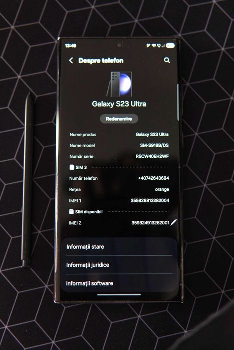 Samsung s23 ultra 8 GB 256GB stare foarte buna