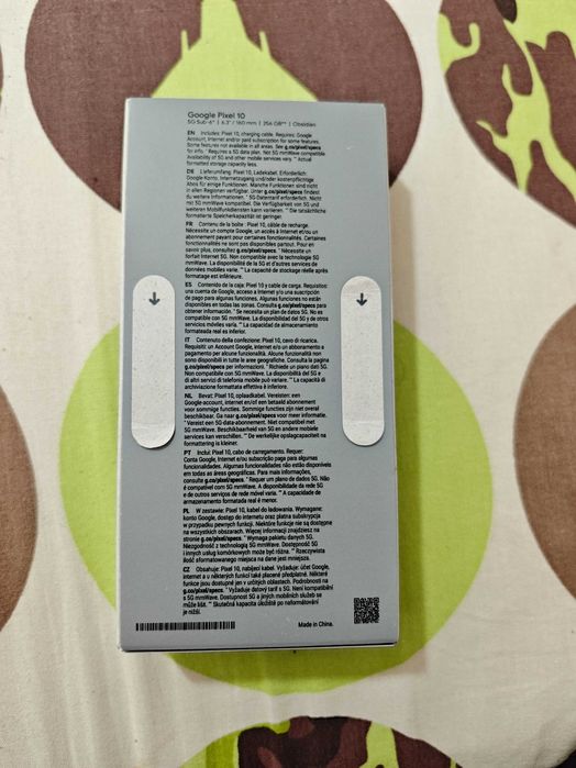 Google Pixel 10 256GB Obsidian нов неотварян