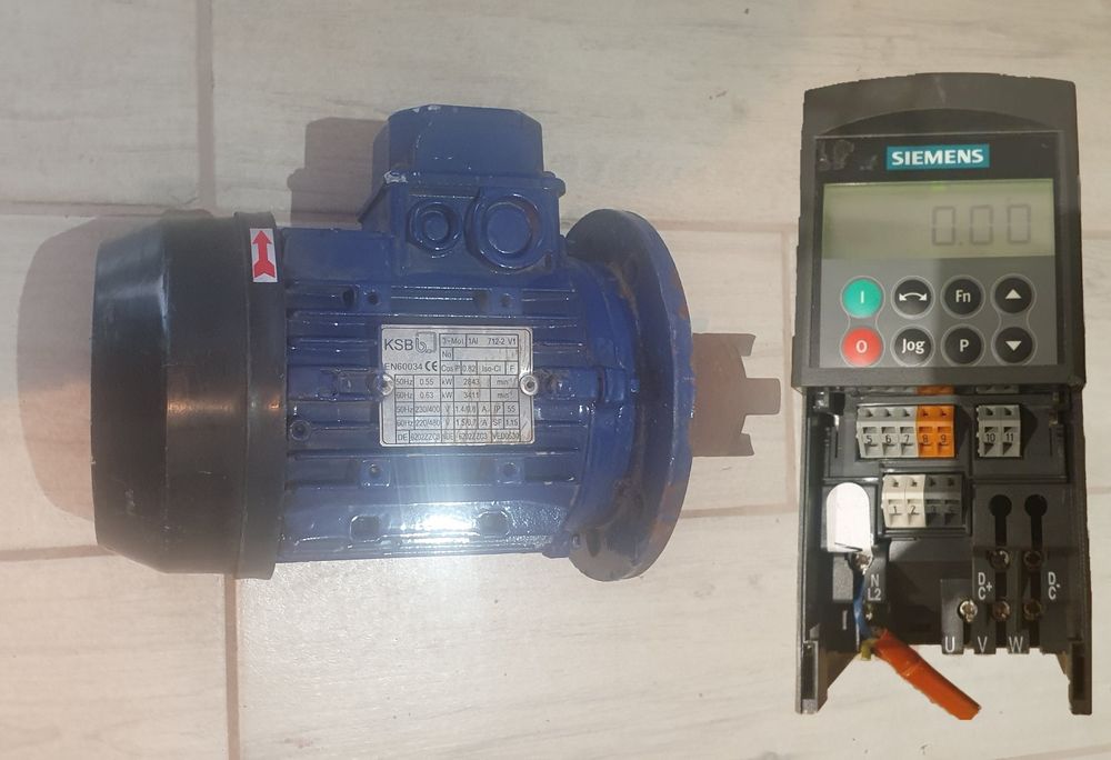 Vand Invertor si  motor trifazat 0.55kw