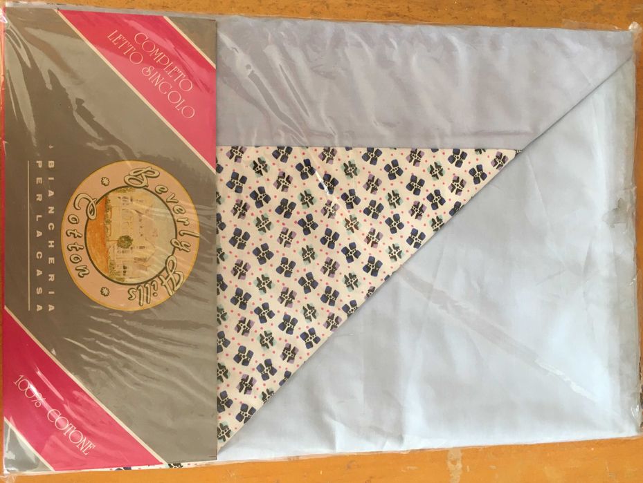 2 бр. спални комплекти за единично легло - син и розов