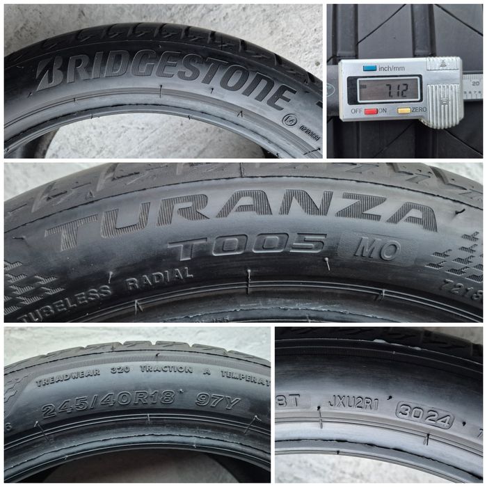 O bucată 245/40 R18 vară - una Goodyear Bridgestone