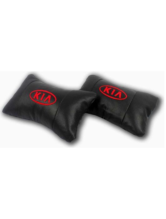 възглавнички за автомобил KIA Киа бродирани Кожа 2 броя