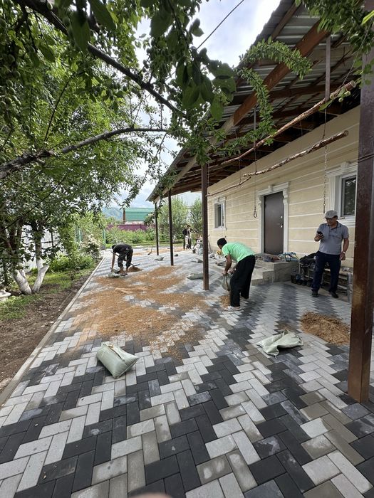 Укладка брусчатки