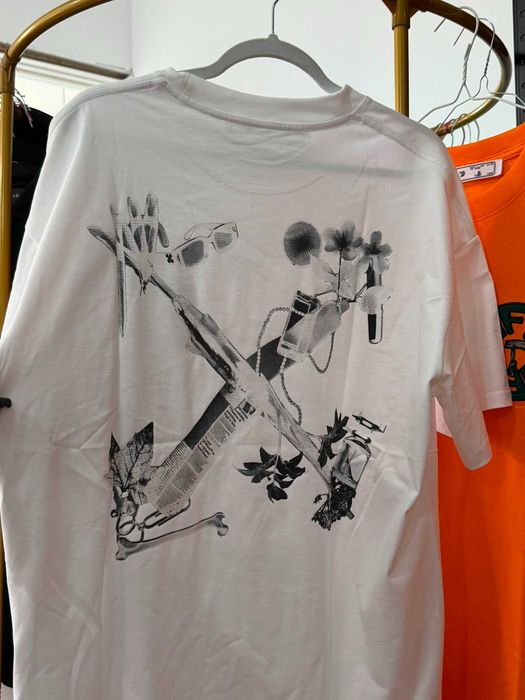 Tricou OFF WHITE alb mărimea S