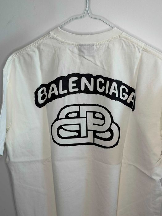 Tricou Balenciaga alb