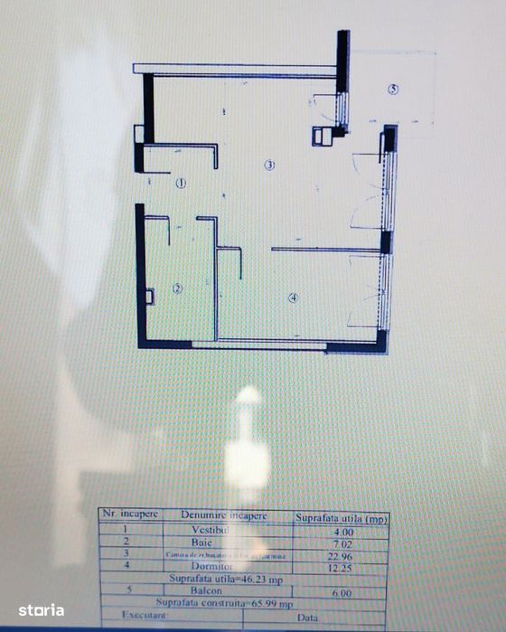 Apartament 2 camere Ared-Lidl, et.1, 46,23 mp