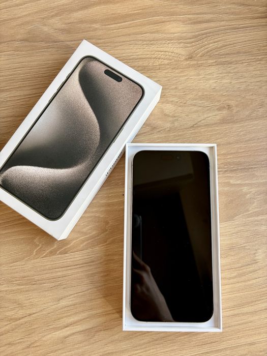 iPhone 15 Pro Max 256GB   – Natural Titanium – Ca Nou – 86% – 3200 lei