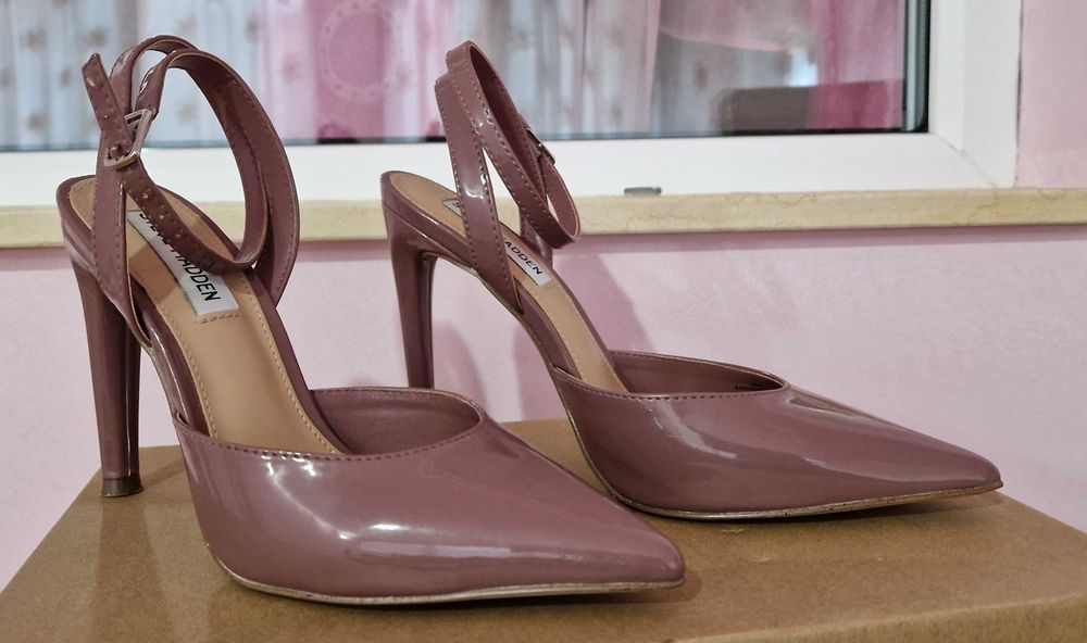 Pantofi de piele ecologica cu toc inalt Steve Madden