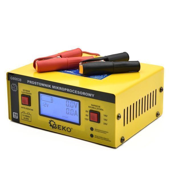 Зарядно устройство микропроцесор lcd 6/12/24v 10a за автомобилни акуму