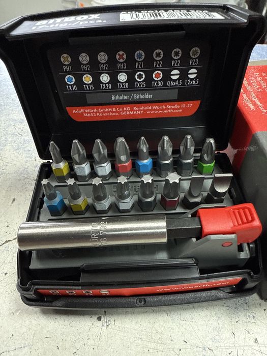 Wurth Bitbox-satz  17tlg. Битове 16 броя плюс удължител Промоция