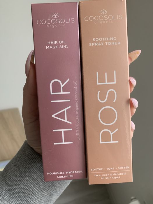 COCOSOLIS - тонер за лице и натурално масло за коса 3в1