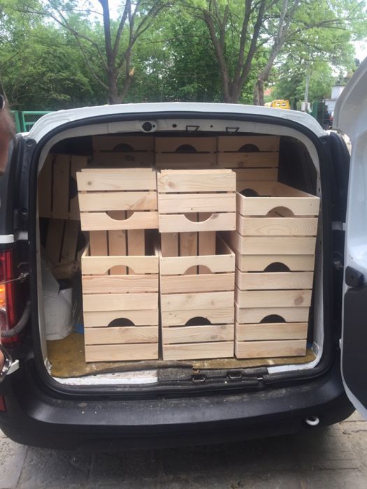 10бр. дървени щайги на цената на 9бр