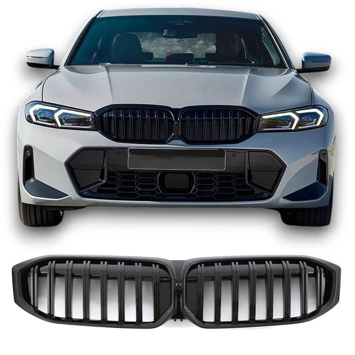 Grila Simpla Grile Nari BMW G20 G21 2022+ LCI Facelift, Negru Lucios