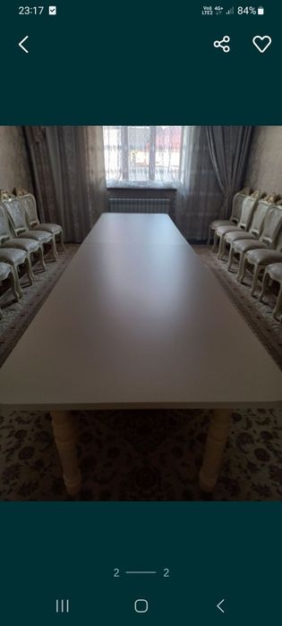 Стол и 16 стульев в отличном состоянии
