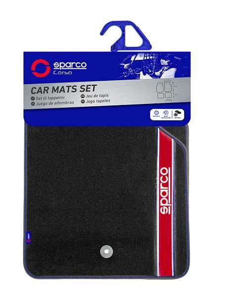 Универсални мокетни стелки Sparco - червени, сиви, сини или черни