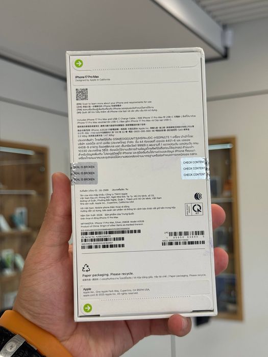 iPhone 17 Pro Max 256 Gb (NEW) (Nano-Sim + e-sim )