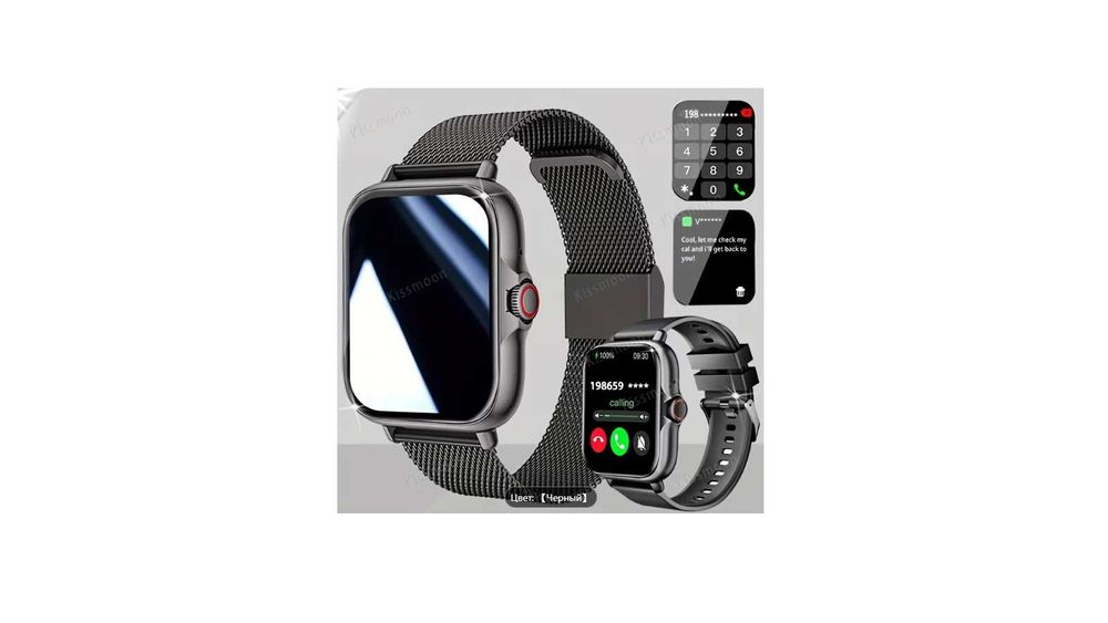 Новые смарт-часы с полноэкранным сенсорным дисплеем