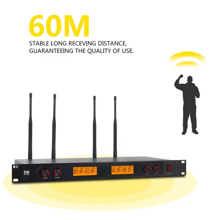 Xtuga A400 динамические безпроводные микрофоны для караоке и вокала