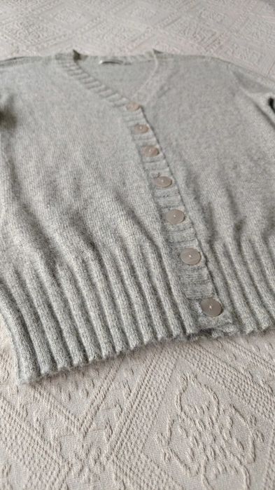 Cardigan angora cu matase