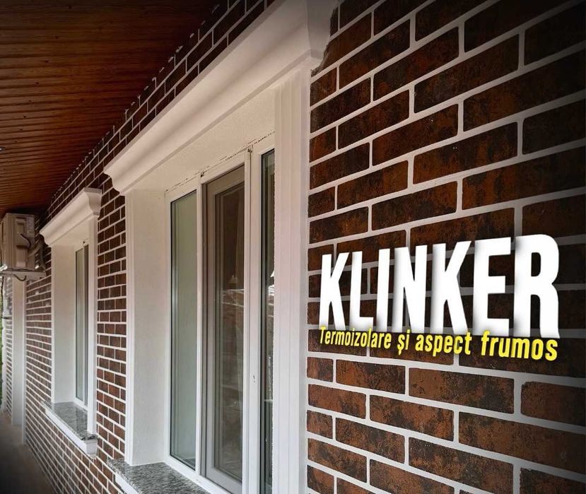 Panouri termoizolante klinker 145 lei/mp – montaj rapid fațadă